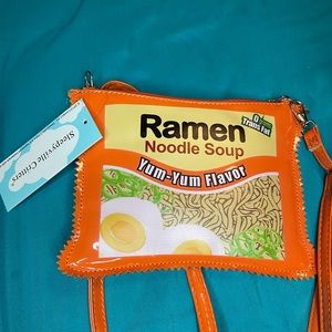 Ramen Noodle Soup Purse Crossbody Sleepyville Criters